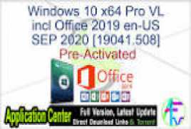 Windows 10 X64 Pro VL incl Office 2019 en-US JULY 2020 {Gen2}